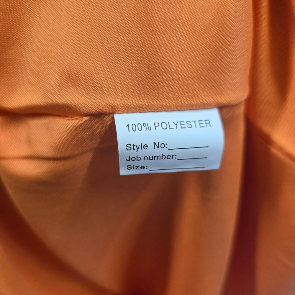 Orange One Shoulder Chiffon Pleated Cocktail Party Dress B51913 - Picture 3 of 4